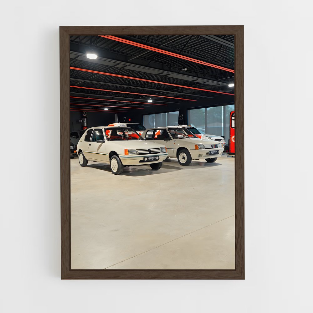 Poster Garage 205 Rallye – affiche Peugeot (vue 5)